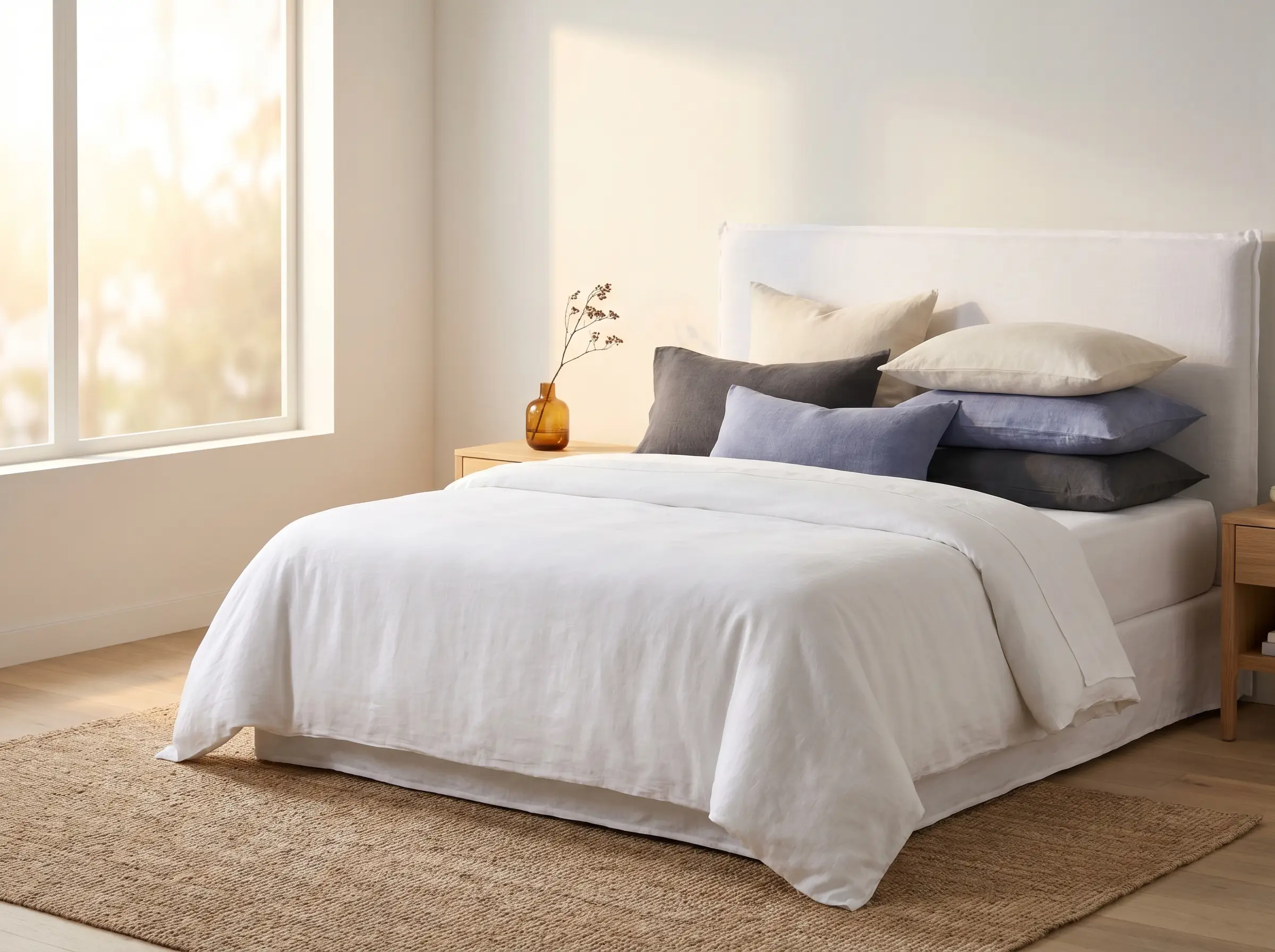 A supportive white pillow, our top overall recommendation